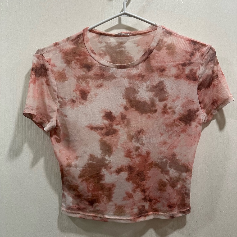 Ripe Pink Crop Fitted T-Shirt